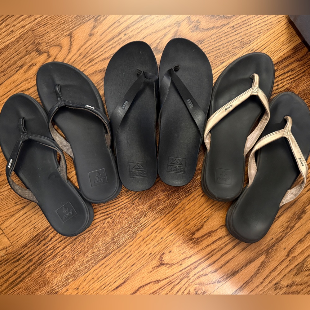 Reef Black and Tan Women's Sandals